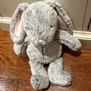 Pottery Barn Kids stuffed bunny rabbit gray plush animal toy